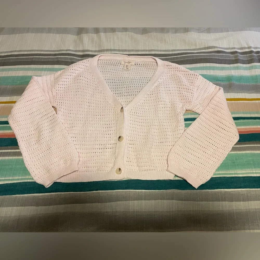 Pink summer knit cardigan - Picture 3 of 5